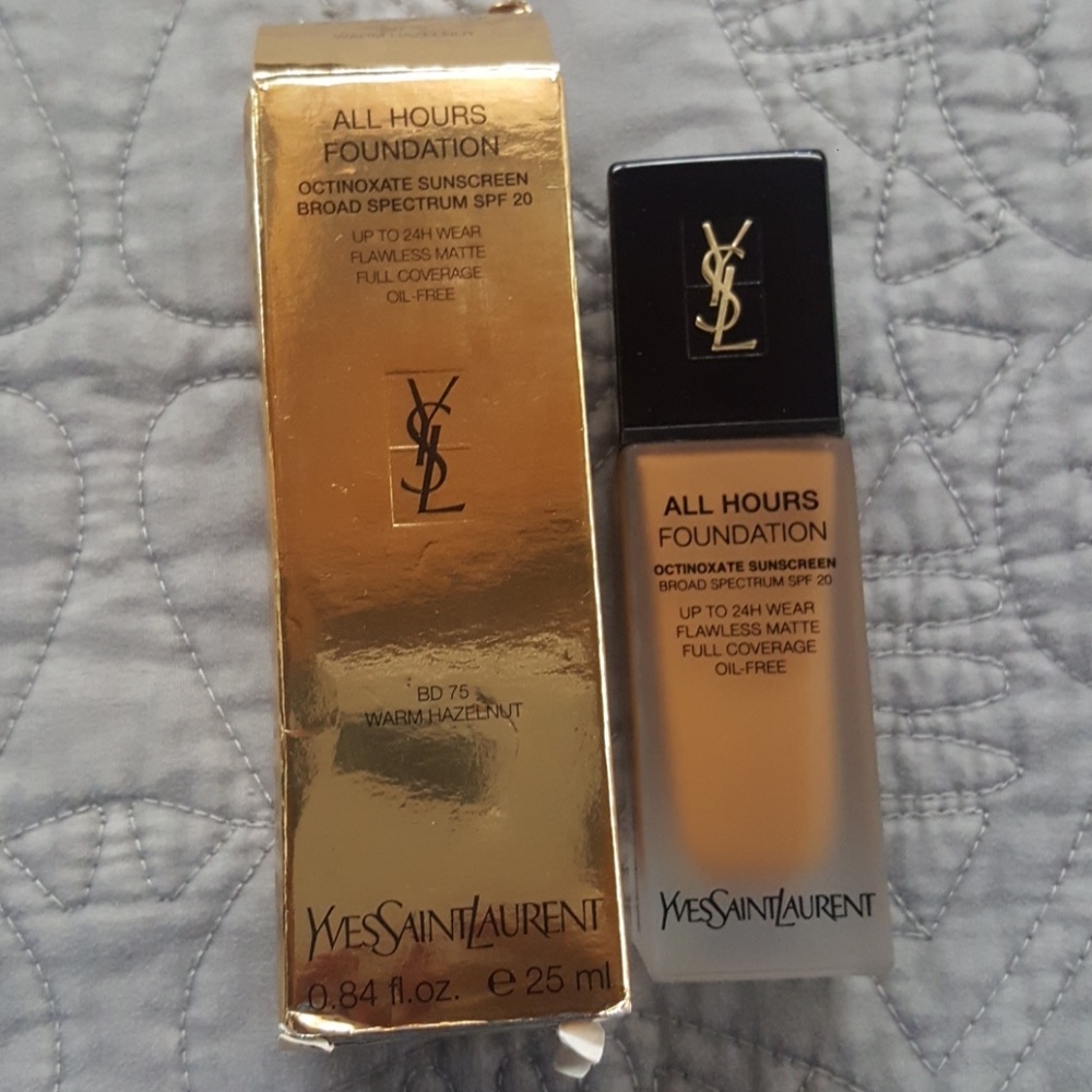 YSL All Hours Foundation BD 75/warm hazelnut